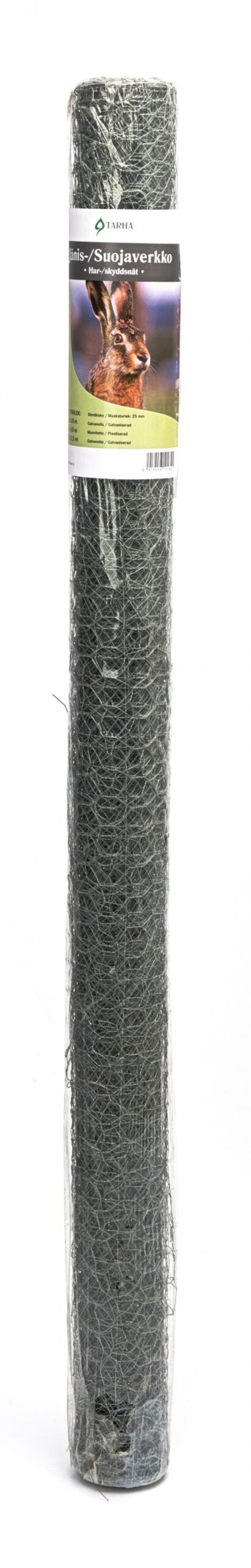 Kaitsevõrk jäneste eest 1,5 x 2,5m, traadipaksus 0,9mm, plastikkattega