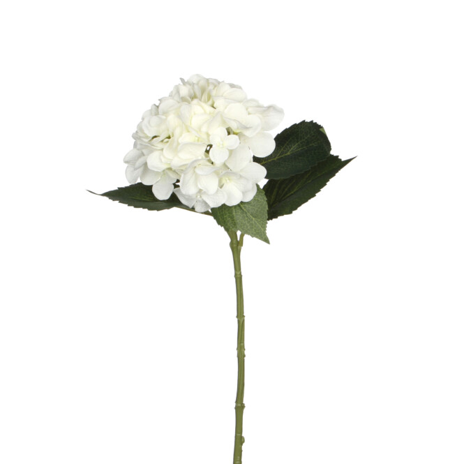  Kunstlill hortensia 51cm valge 