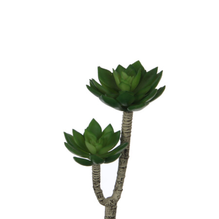  Kunstlill sukulent 2-haruline roheline 
