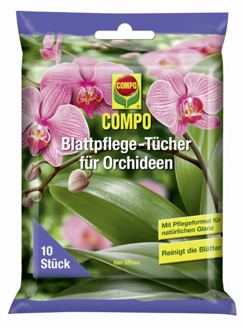  Puhastusrätid orhideedele pakendis Compo 10tk 