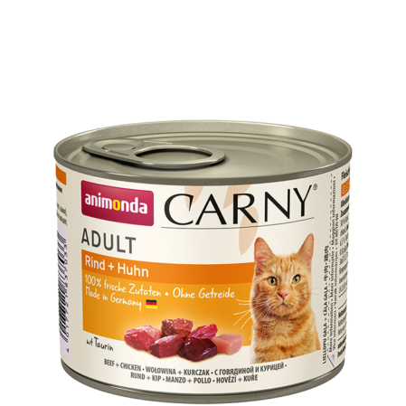  Kassitoit Animonda Carny Cat Adult Loomaliha + Kana 200g 
