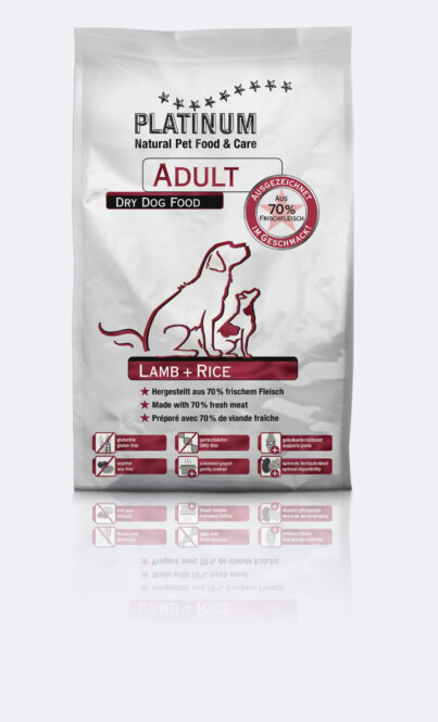  Koeratoit Platinum Adult Lamb+Rice 5kg 
