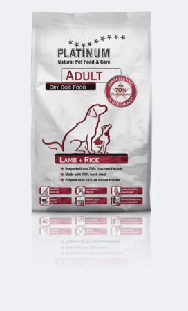  Koeratoit Platinum Adult Lamb+Rice 1.5kg 