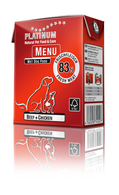  Koeratoit Platinum Menu Beef+Chicken 375g 