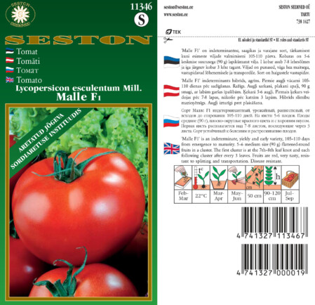  Tomat 'Malle' F1 kasvuhoonesse 0,1 g 
