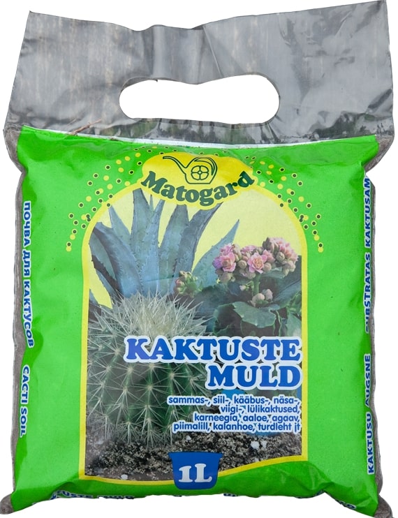  Kaktuste muld Matogard 1l (pH 5,6-6,5) sinine 