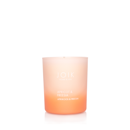  Rapsivahast lõhnaküünal Aprikoos & Freesia, 150 gr, värvilises klaasis 