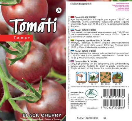 Tomat 'Black Cherry' 0,2 g 