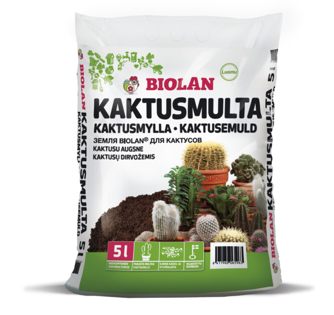  Kaktusemuld Biolan 5l (Organic) 