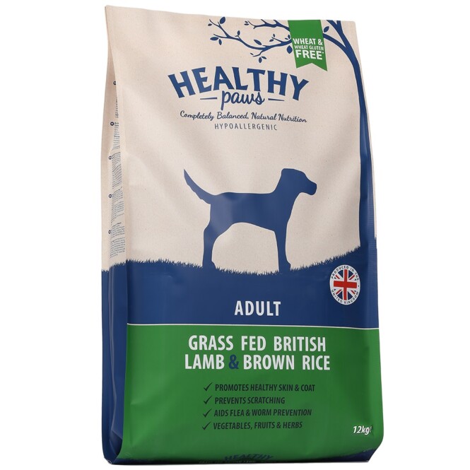  Koeratoit Healthy Paws Grass Fed British Lamb12kg 
