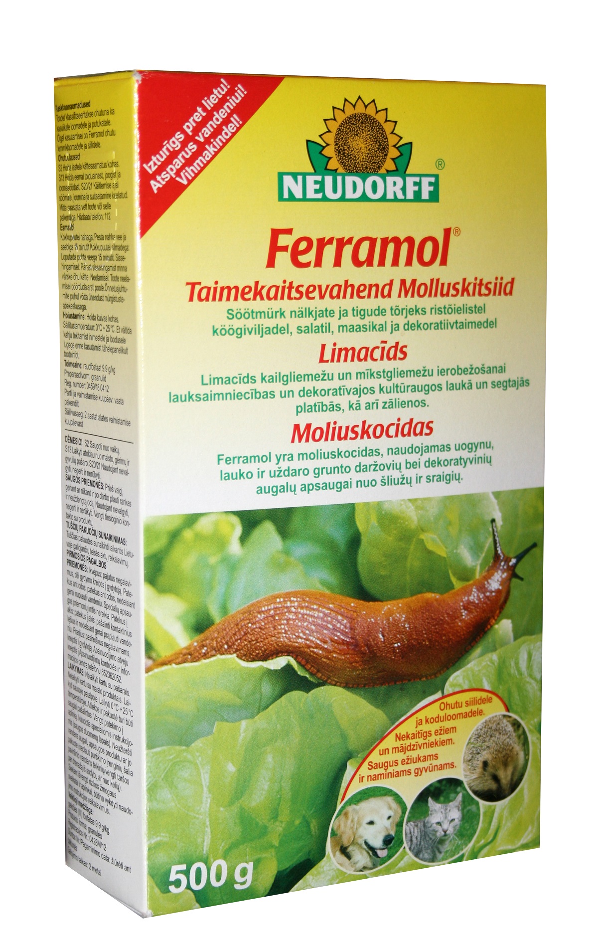  Tigude-nälkjate tõrje Ferramol Limacide® 500g 