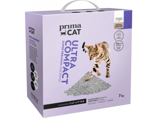 Kassiliiv PrimaCat Ultra Compact lõhnatu 7kg