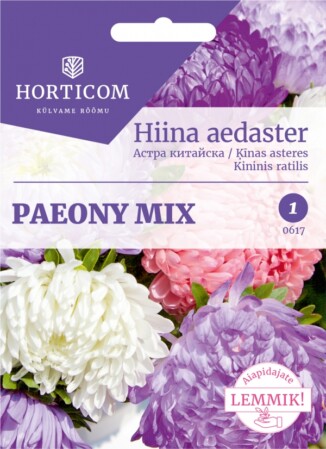  Hiina aedaster Paeony mix 1g 