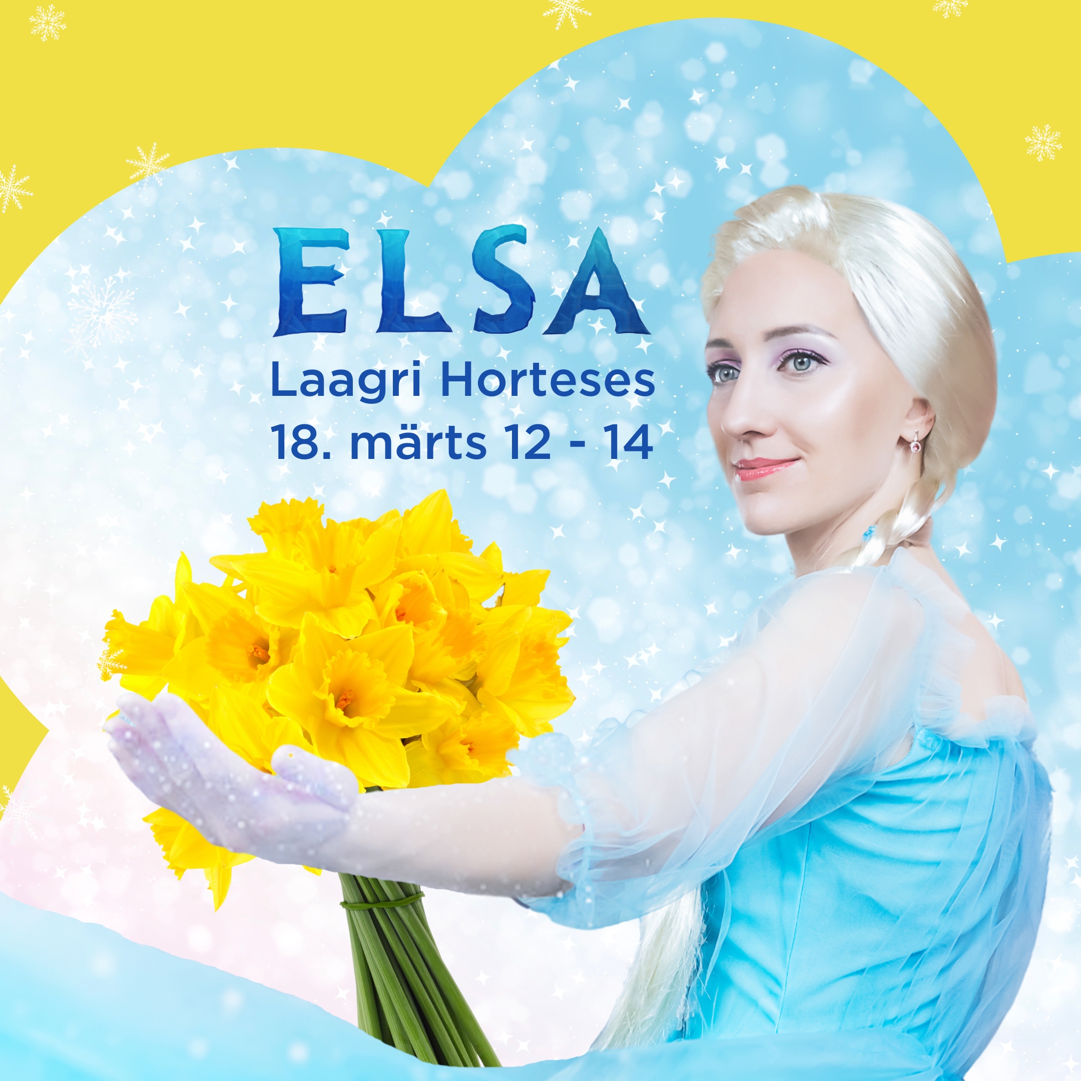 Elsa tervitab koos lastega kevadet, Laagri Horteses