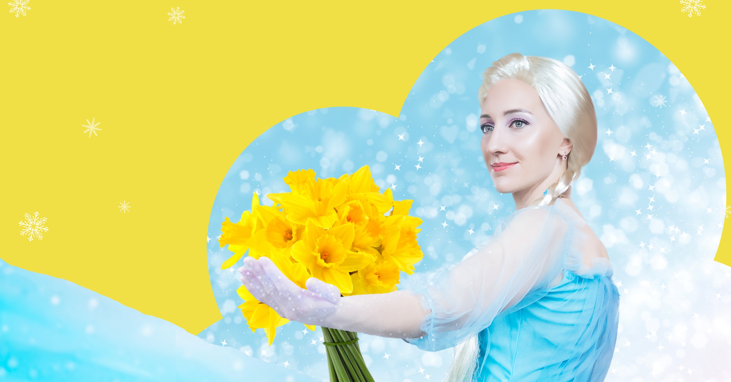 Elsa tervitab koos lastega kevadet, Laagri Horteses