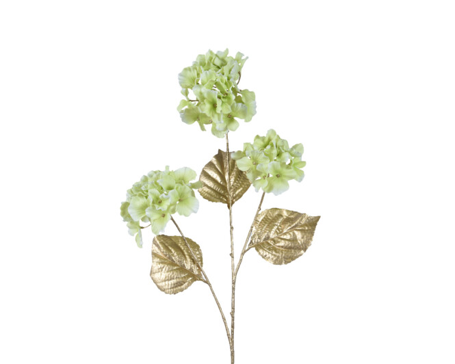 Kunstlill hortensia roheline h87cm