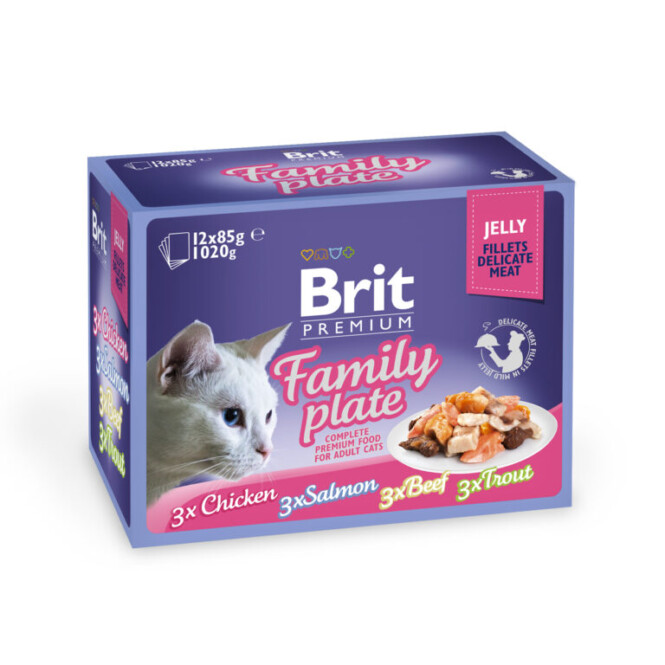 Brit Premium Delicate Jelly Family12x85g