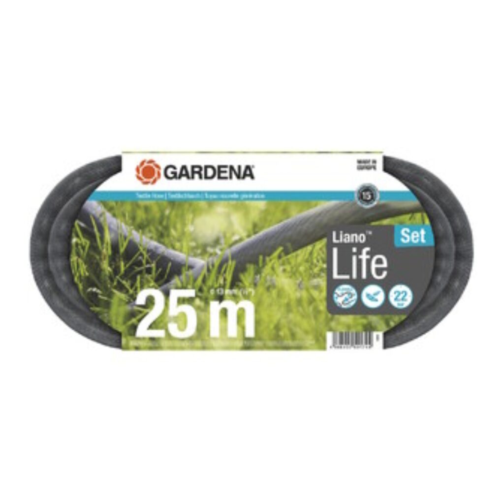 Tekstiilvoolik Liano Life 25m, liitmikega KOMPLEKT (1 x 1822518220), Gardena