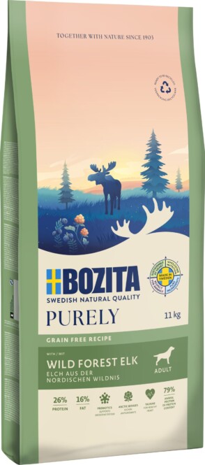 Koeratoit Bozita Dog Purely GF Adult Elk 11kg