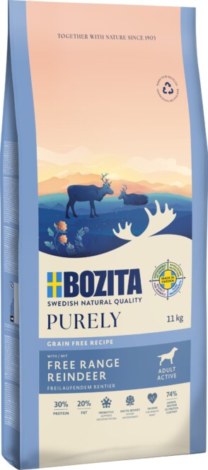 Bozita Dog Purely GF Adult Reindeer 11kg