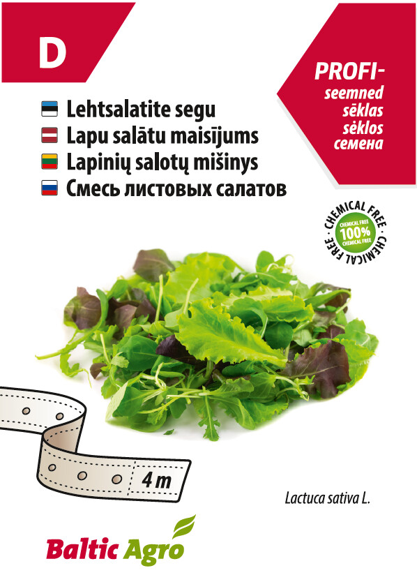 Lehtsalatite segu seemnelindil 4m